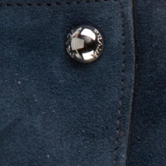 Prada Two-Way Galleria Tote Crossbody Bag Navy Scamosciato w/ Iridescent… - Picture 6 of 6